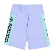 Adidas Originals High Shine Shorts - Blue Dawn Blue, Dam