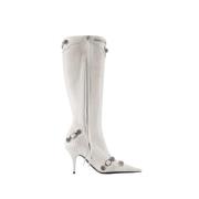 Balenciaga Heeled Boots White, Dam