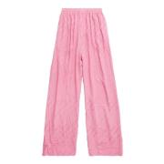 Balenciaga Straight Trousers Pink, Dam