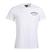 Barbour Vintage Logo T-Shirt Tee White, Herr