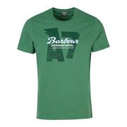 Barbour Vantage Graphic-Print T-Shirt Racing Green Green, Herr