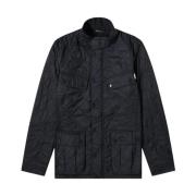 Barbour Marinbl? Polarquilt Jacka med Fleecefoder Blue, Herr