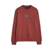 Belstaff Signature Crewneck Sweatshirt i Lava Red Red, Herr