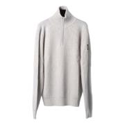 Belstaff Stanley Quarter Zip Jumper White, Herr