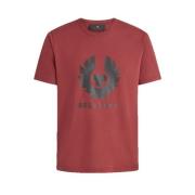 Belstaff Phoenix Grafisk T-shirt i Lava Röd Red, Herr