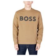 Boss Basic Crew Sweatshirt Brown, Herr