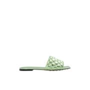 Bottega Veneta Padded slides Green, Dam