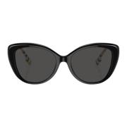 Burberry Dam Cat-Eye Solglasögon Black, Dam