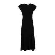 Calvin Klein Midi Dresses Black, Dam