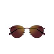 Cartier Eleganta ovala solglasögon med spegelglas Red, Dam