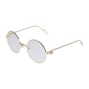 Cartier Guld Transparent Ct0158O Glasögon Yellow, Unisex