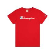 Champion Crewneck T -tröja 110992 Rs017 Red, Dam