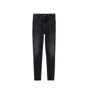 Desigual Svarta skinny jeans med broderade detaljer Black, Dam