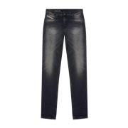 Diesel Klassiska Straight Jeans Black, Herr