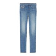 Diesel Slim Fit Jeans med Låg Gren Blue, Herr