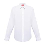 Diesel S-Benny-Cl skjorta med logotyp White, Herr
