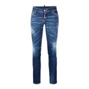Dsquared2 Slim-fit Jennifer Spruzzi Jeans Blue, Dam