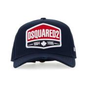 Dsquared2 Marinblå Bomull Baseballkeps, Stiligt Herrtillbehör Blue, He...