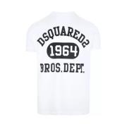 Dsquared2 Vit T-shirt med Stil/Modell Namn White, Herr