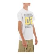 Dsquared2 Cool Fit T-Shirt med Kontrasterande Tryck White, Herr