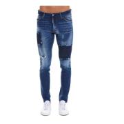 Dsquared2 CO Distressed Slim-Fit Jeans Blue, Herr