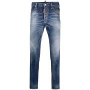 Dsquared2 Slim-Fit Blåa Denim Jeans Blue, Herr