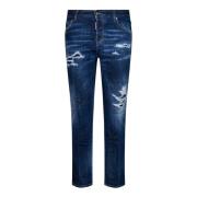 Dsquared2 Slim-fit Jeans, Blå Denim Blue, Dam