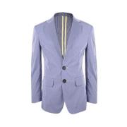 Dsquared2 Rutig Blazer Väst för Kvinnor Blue, Dam