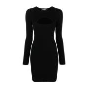 Dsquared2 Svart Cut Out Mini Klänning Black, Dam