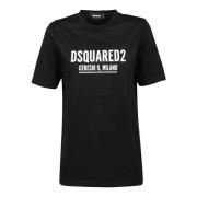 Dsquared2 Ceresio9 Renny T-Shirt - Stilfull Svart Topp Black, Dam