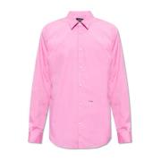Dsquared2 Skjorta med logotyp Pink, Herr