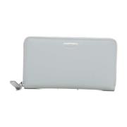 Emporio Armani Kompakt dragkedja plånbok med flera fack White, Dam