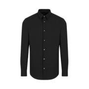 Emporio Armani Svarta skjortor, Modell: 8N1C09 1Ni9Z.0999 Black, Herr