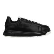 Emporio Armani Avslappnad Snörning Sneakers Black, Herr