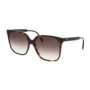 Fendi Fyrkantiga Oversized Solglasögon i Havana Acetat Brown, Dam