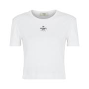 Fendi Logo T-shirt från Canellé White, Dam