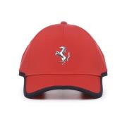 Ferrari Röd Bomullsmössa med Logotyp Red, Unisex