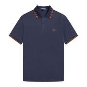 Fred Perry Original Twin Tipped Polo Navy/Ice/Ice Blue, Herr