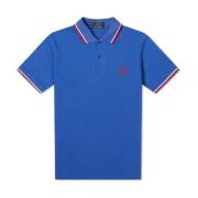 Fred Perry Original Twin Tipped Polo - Blå Blue, Herr