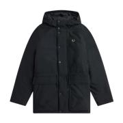 Fred Perry Svart Huva Black, Herr