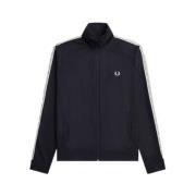 Fred Perry Kontrast Tape Track Jacka Blue, Herr