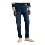 Gant Slim Jeans Uppgradering Blue, Herr