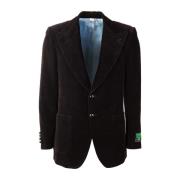 Gucci Sammet enradig blazer Black, Dam