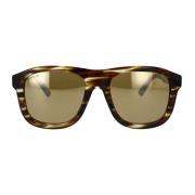 Gucci Fyrkantiga solglasögon Brown, Unisex