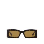 Gucci Rektangulära solglasögon - Havana/Brun Brown, Dam