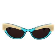 Gucci Stiliga solglasögon med djärvt design Blue, Dam