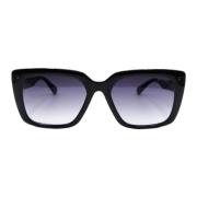 Guess Rektangulära svarta solglasögon Black, Unisex
