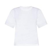 Helmut Lang T-shirt med logotyp White, Dam