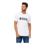 Hugo Boss Boss T-shirts och Polos Vit White, Herr