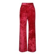 Isabel Marant Raspberry Velvet Effect Darlyn Byxor Pink, Dam